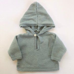 Handmade Baby Cashmerino Hooded Sweater